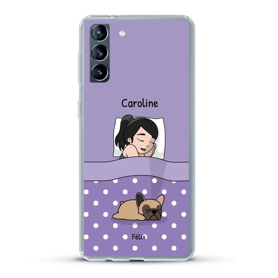 Câlins avec mes amis à poils - Coque de téléphone personnalisée