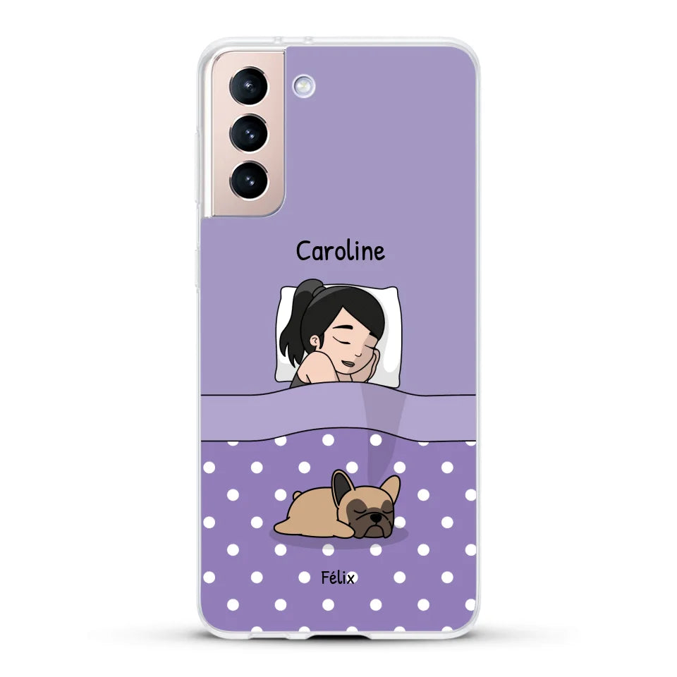 Câlins avec mes amis à poils - Coque de téléphone personnalisée