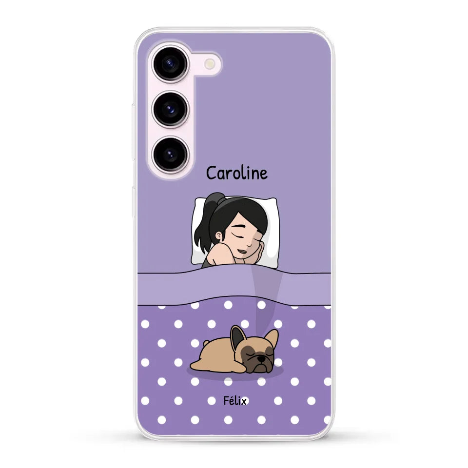 Câlins avec mes amis à poils - Coque de téléphone personnalisée