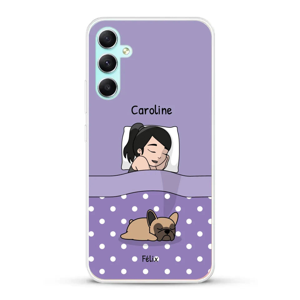 Câlins avec mes amis à poils - Coque de téléphone personnalisée