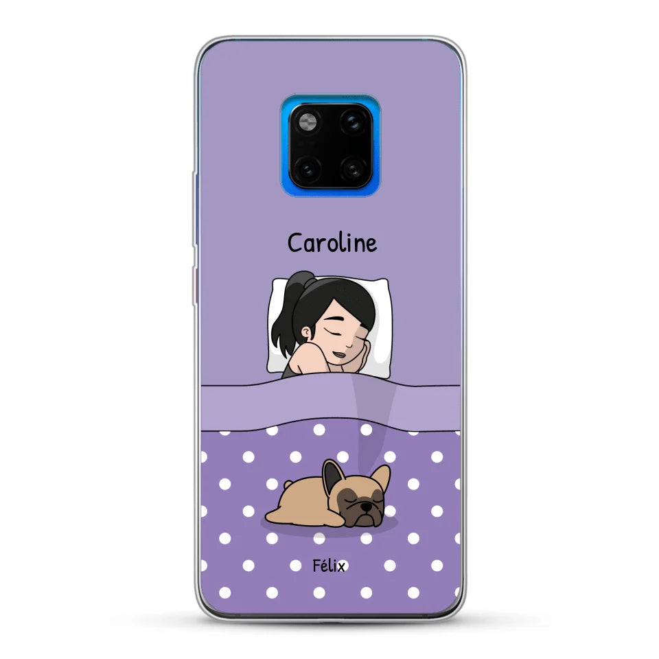 Câlins avec mes amis à poils - Coque de téléphone personnalisée