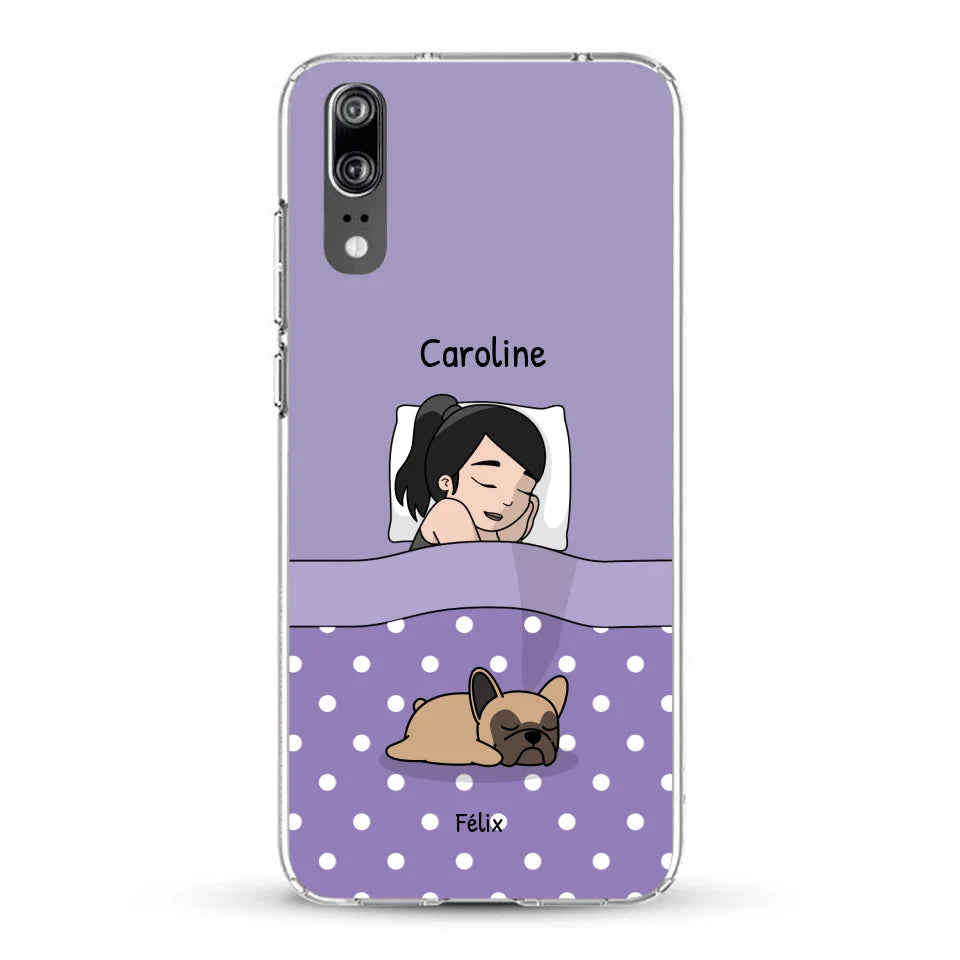 Câlins avec mes amis à poils - Coque de téléphone personnalisée