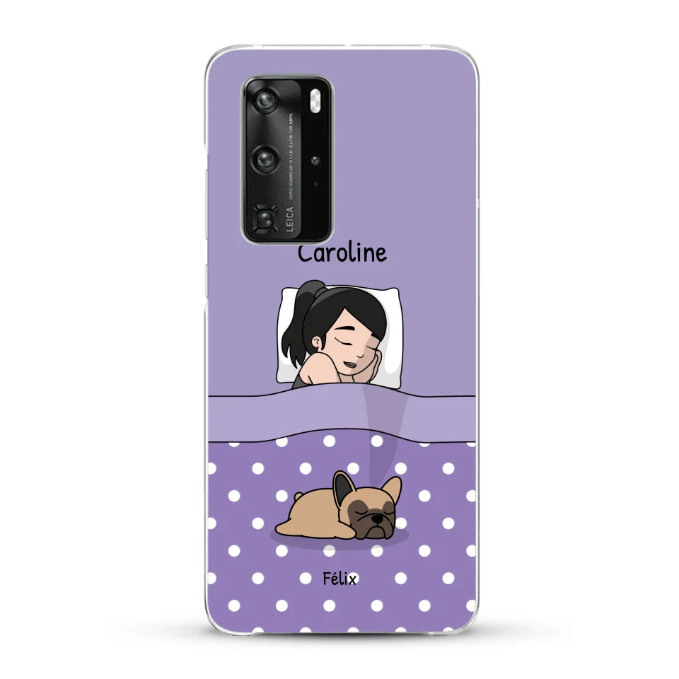 Câlins avec mes amis à poils - Coque de téléphone personnalisée