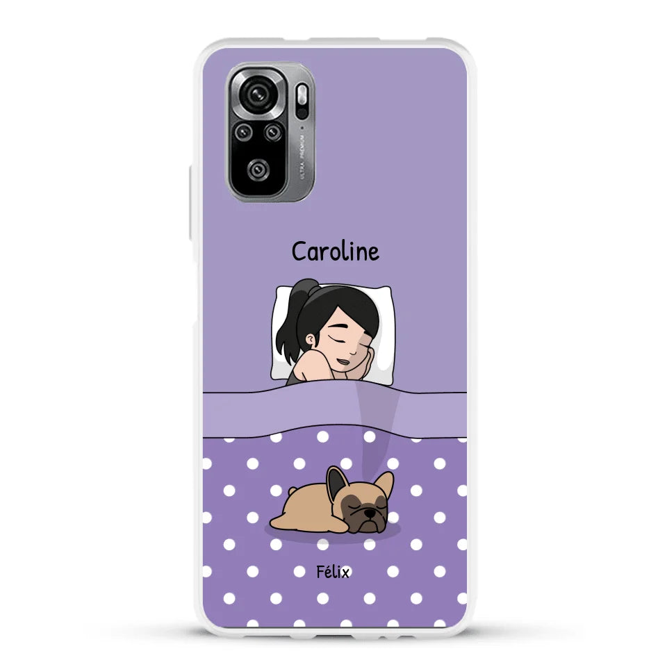 Câlins avec mes amis à poils - Coque de téléphone personnalisée