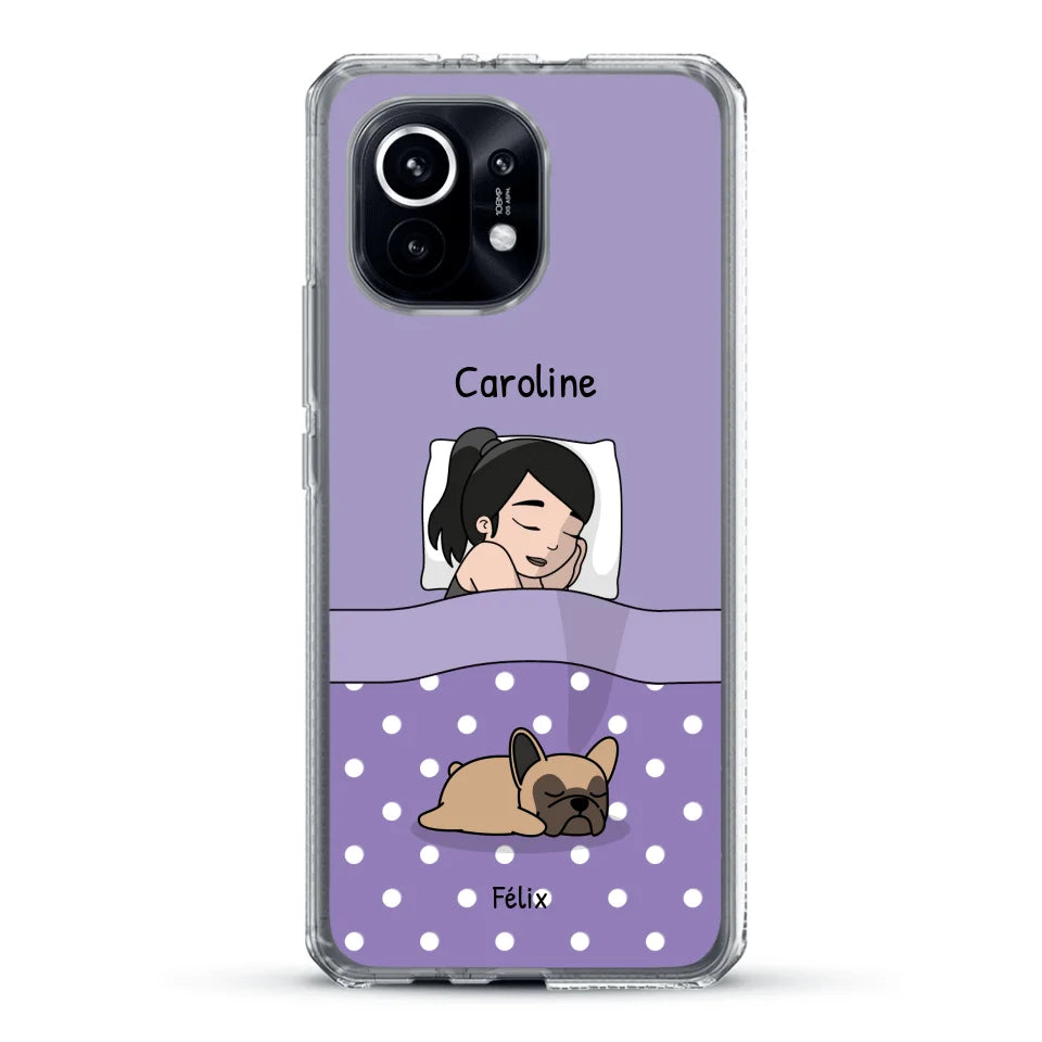 Câlins avec mes amis à poils - Coque de téléphone personnalisée