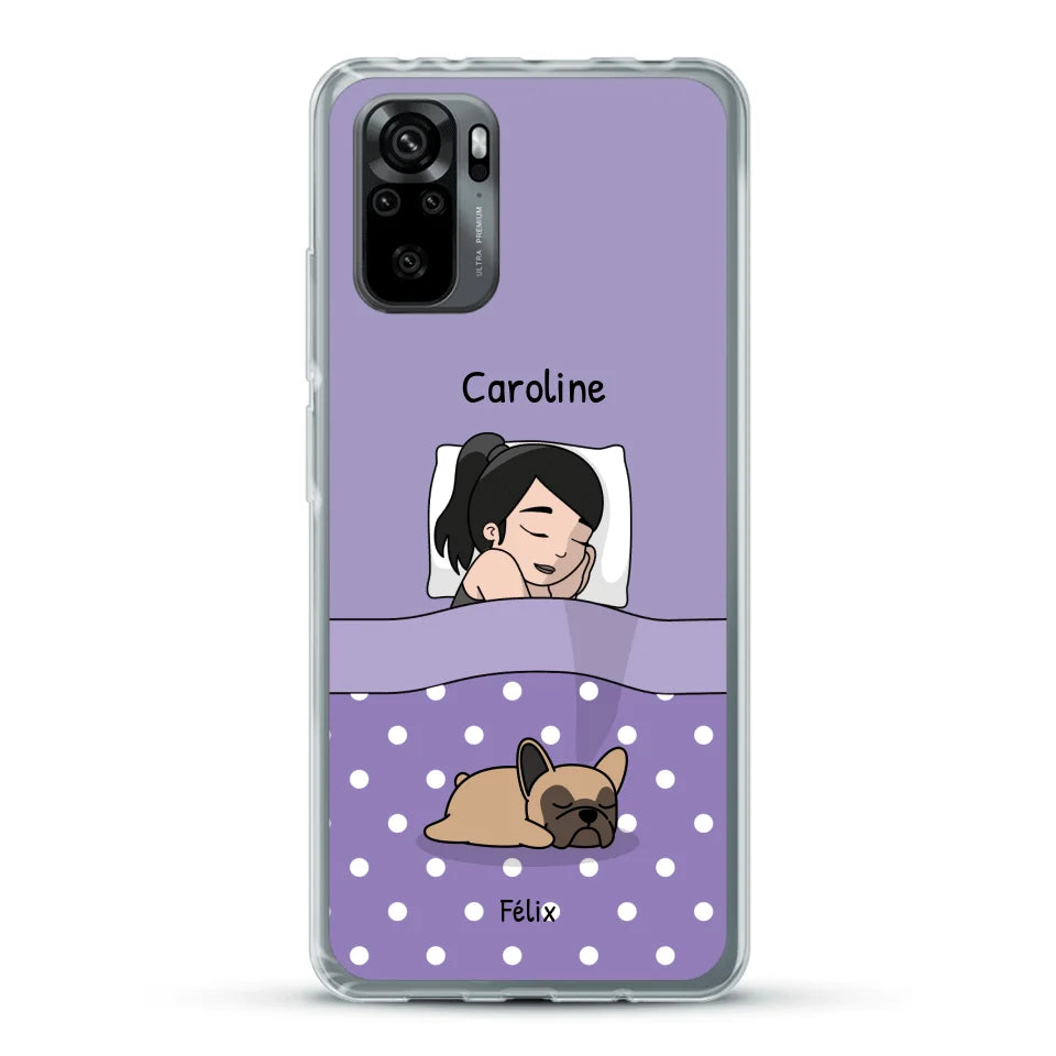 Câlins avec mes amis à poils - Coque de téléphone personnalisée