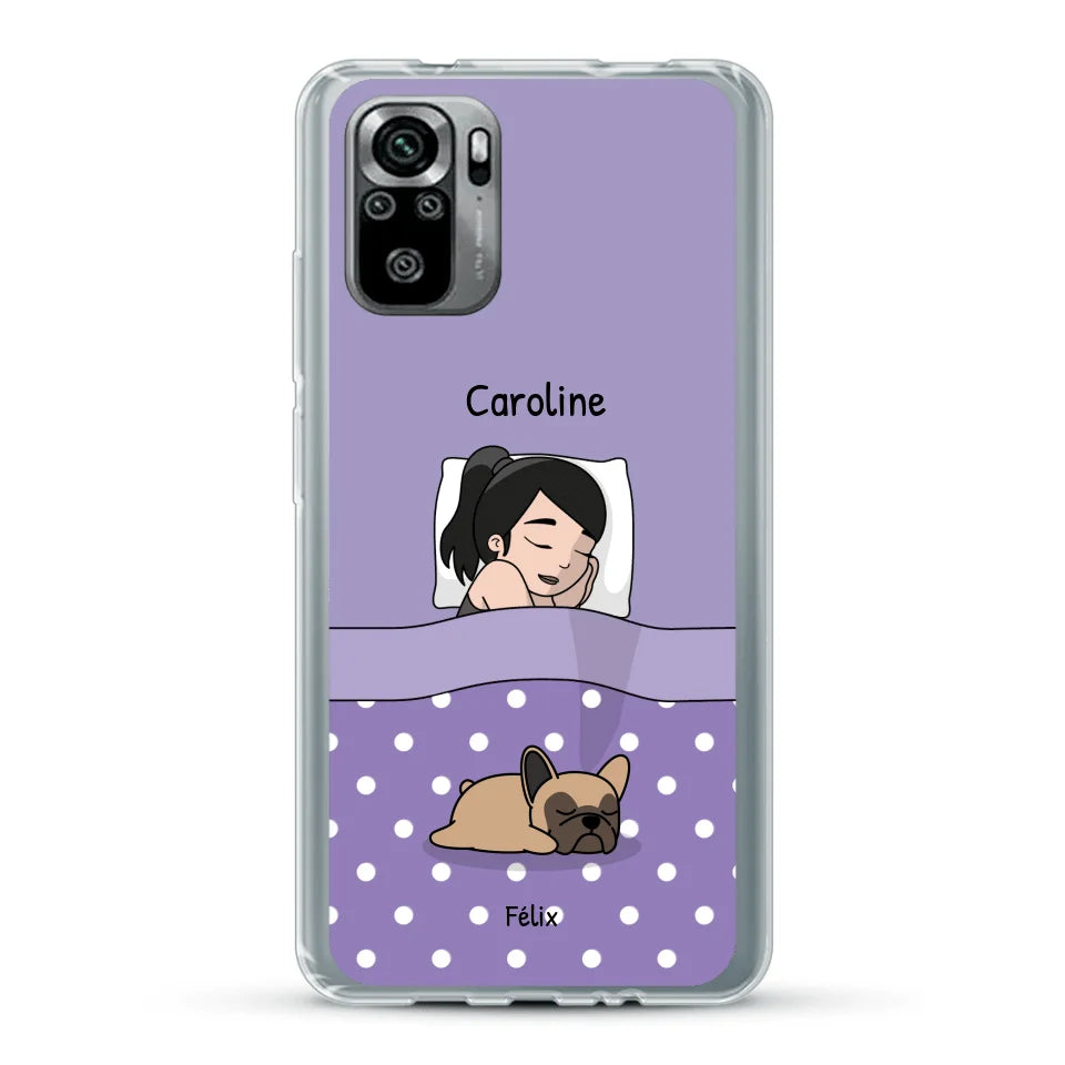 Câlins avec mes amis à poils - Coque de téléphone personnalisée