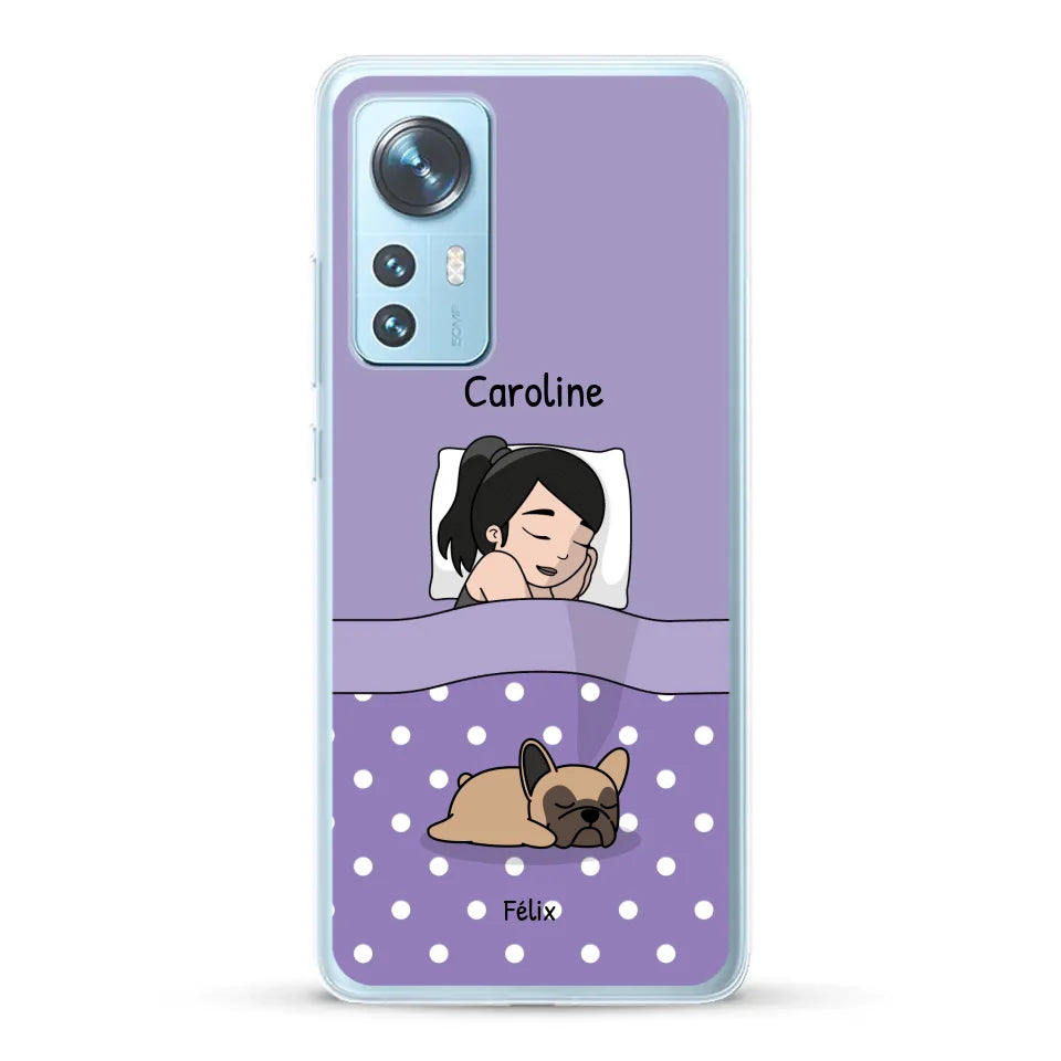 Câlins avec mes amis à poils - Coque de téléphone personnalisée