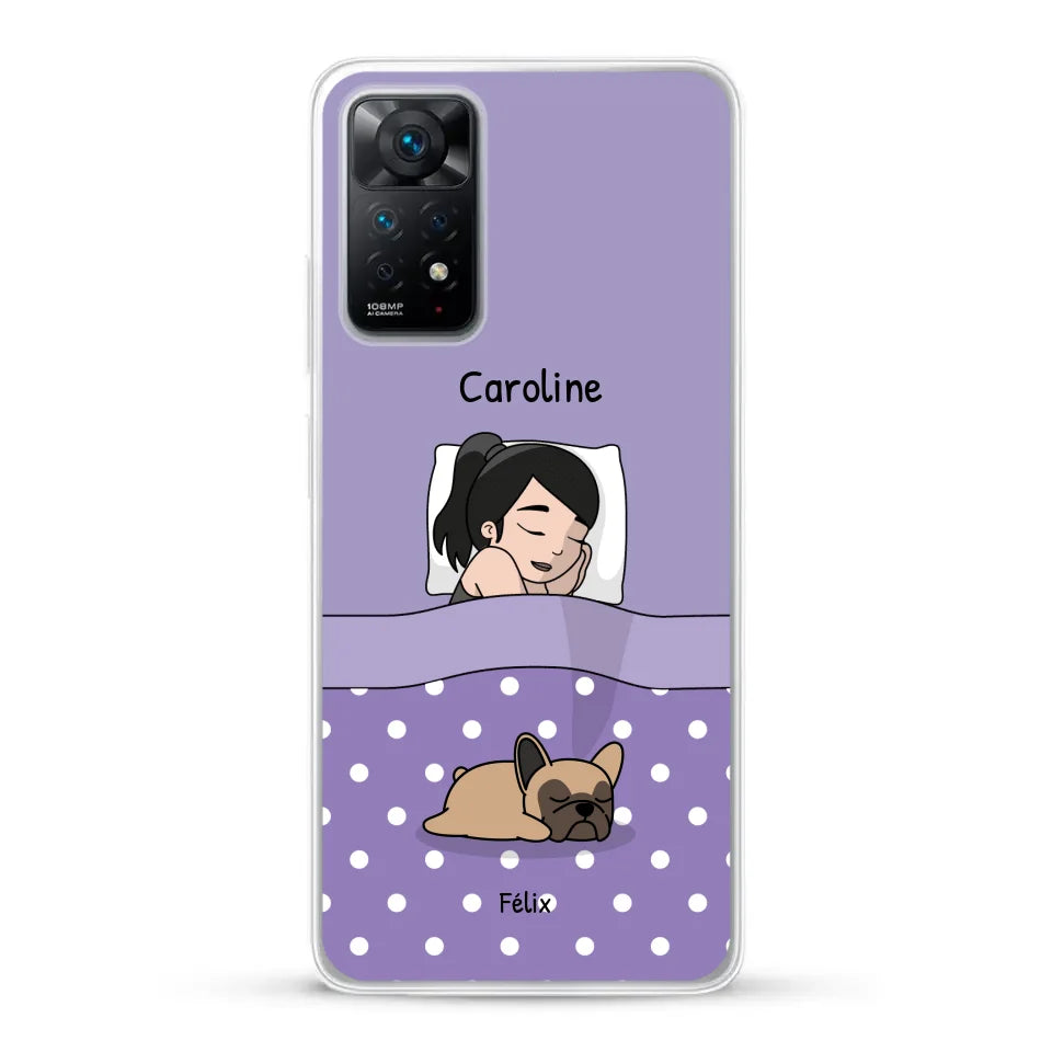 Câlins avec mes amis à poils - Coque de téléphone personnalisée