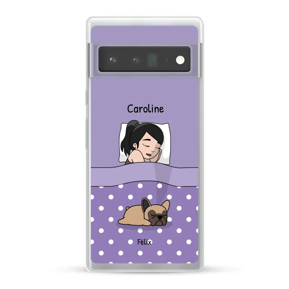 Câlins avec mes amis à poils - Coque de téléphone personnalisée