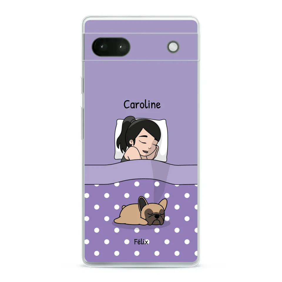 Câlins avec mes amis à poils - Coque de téléphone personnalisée