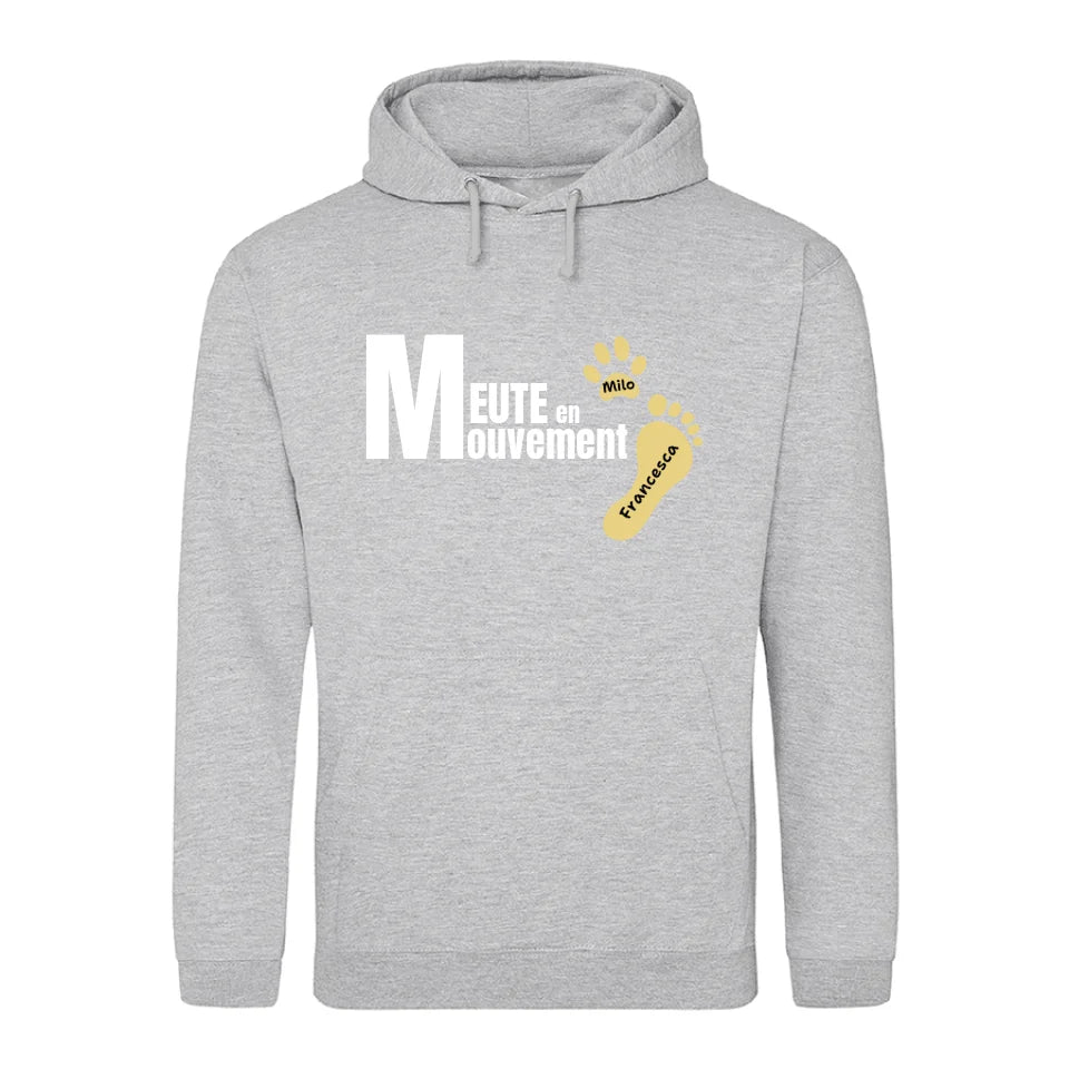 Meute en mouvement - Sweat à capuche personnalisé