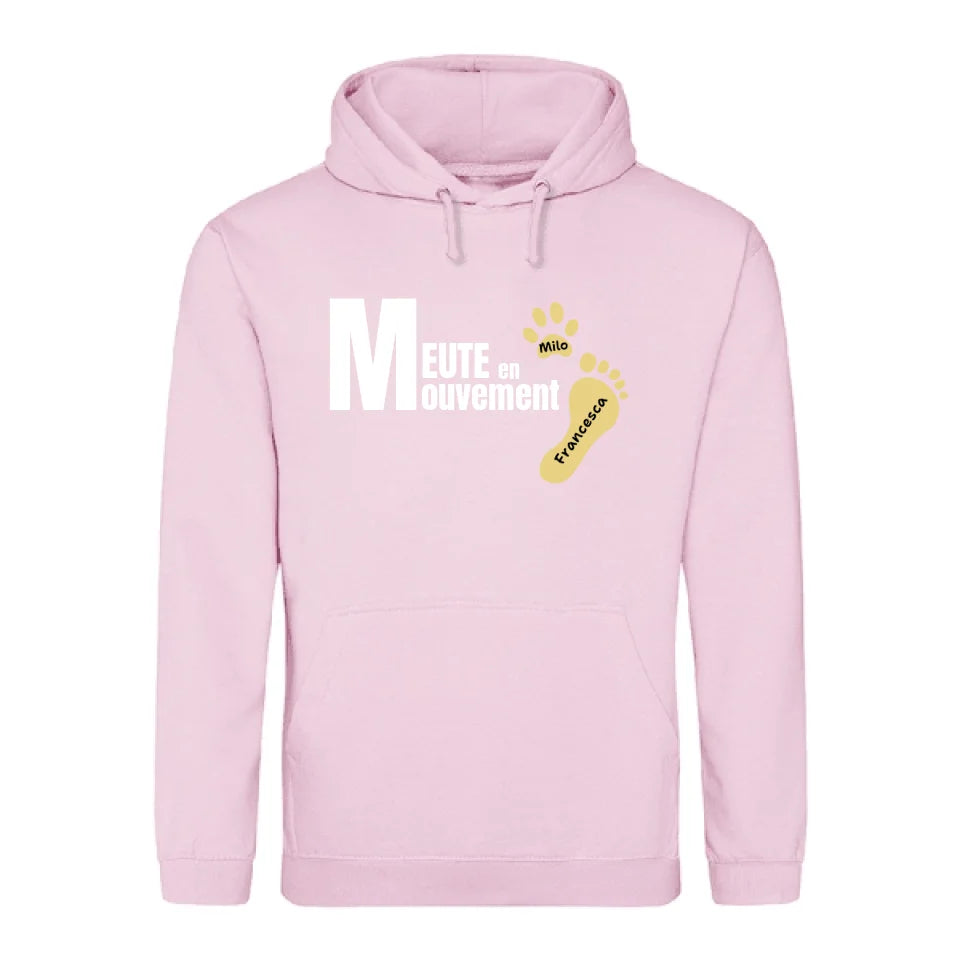 Meute en mouvement - Sweat à capuche personnalisé