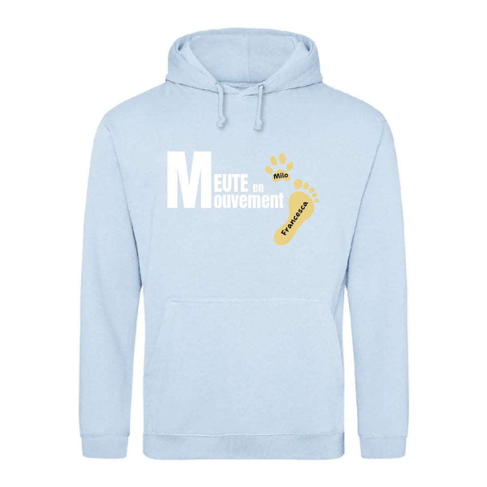 Meute en mouvement - Sweat à capuche personnalisé