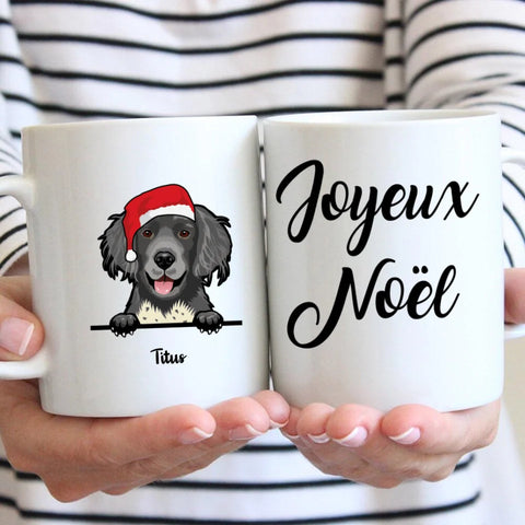 Animaux festifs (Chien/Chat) - Mug personnalisé - Featured Image