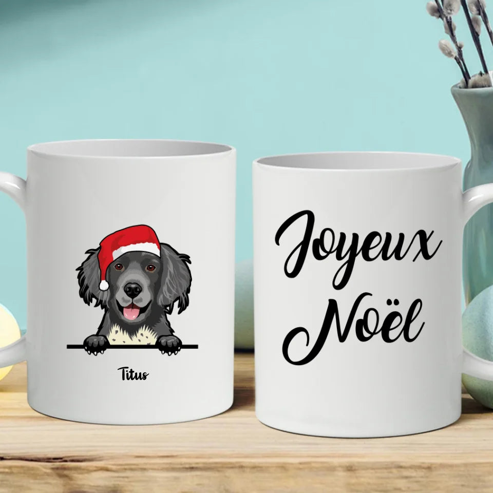 Animaux festifs (Chien/Chat) - Mug personnalisé