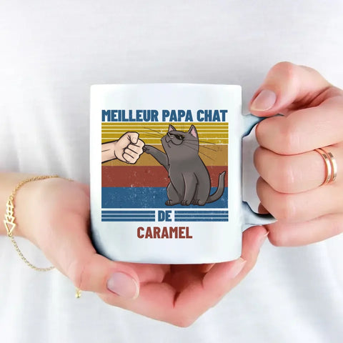 Papa chat de... - Mug personnalisé - Featured Image