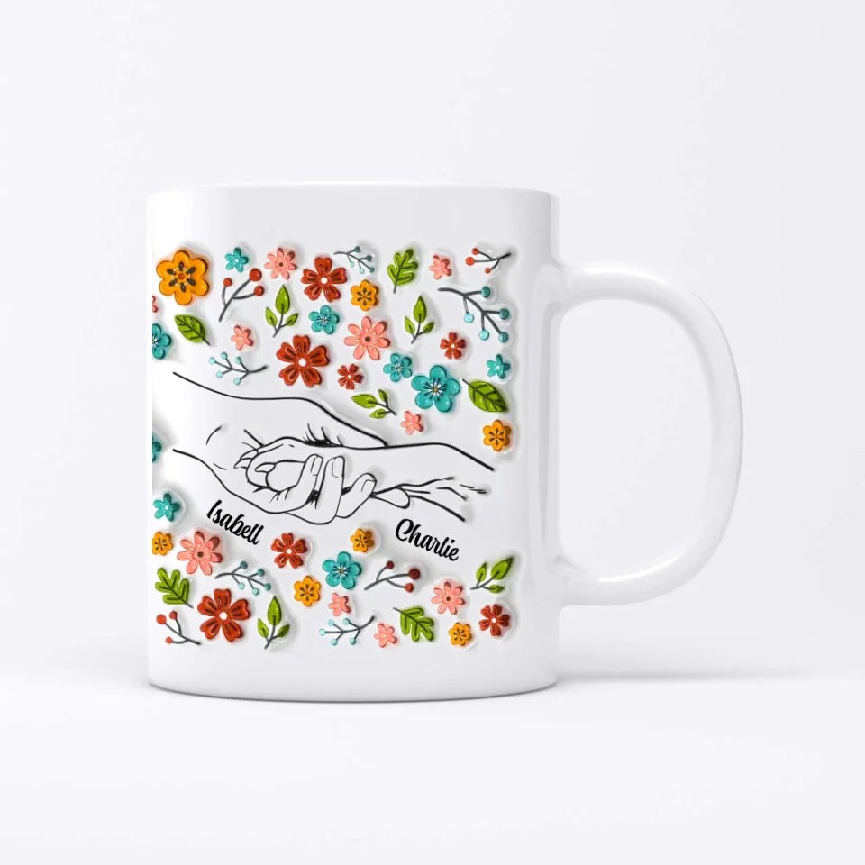 Main et patte (Optique 3D) - Mug personnalisé