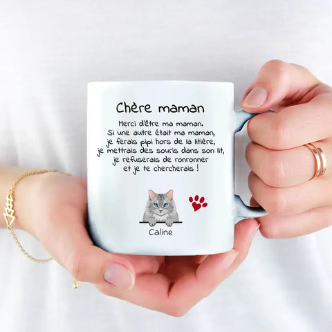 Chère maman/Cher papa (chat) - Mug personnalisé - Featured Image