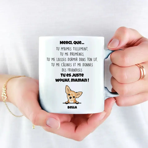 Merci maman chien - Mug personnalisé - Featured Image