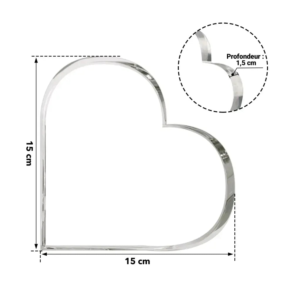 Le souvenir reste - Cœur en verre personnalisé