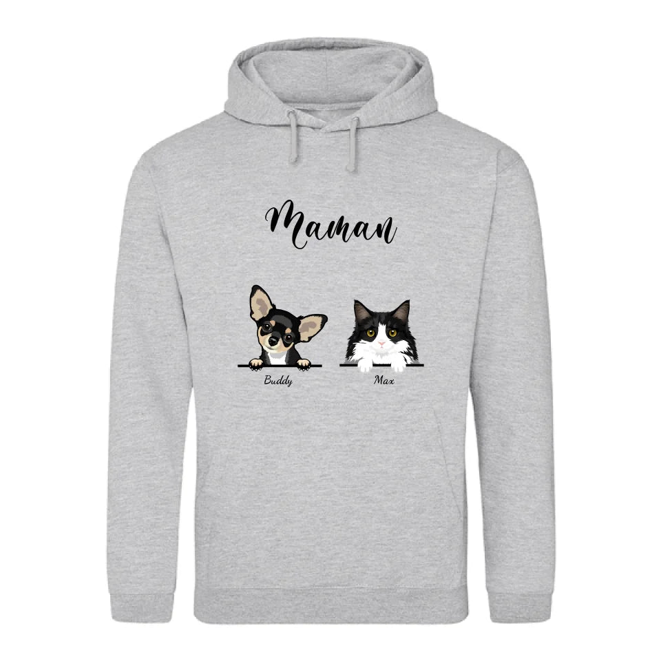 Parents d’animaux - Sweat à capuche personnalisé