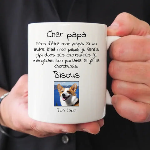 Cher papa avec photo - Mug personnalisé - Featured Image