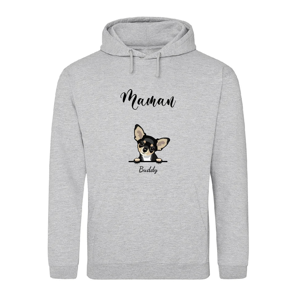 Animaux curieux - Sweat à capuche personnalisé