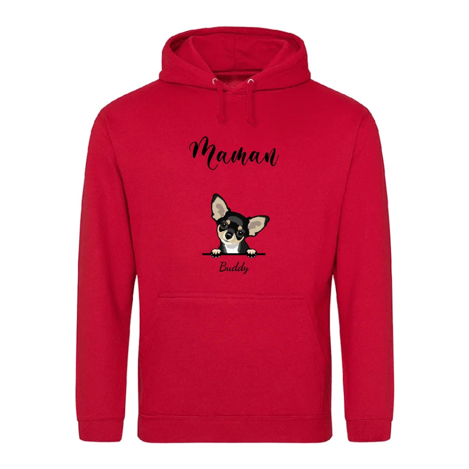 Animaux curieux - Sweat à capuche personnalisé