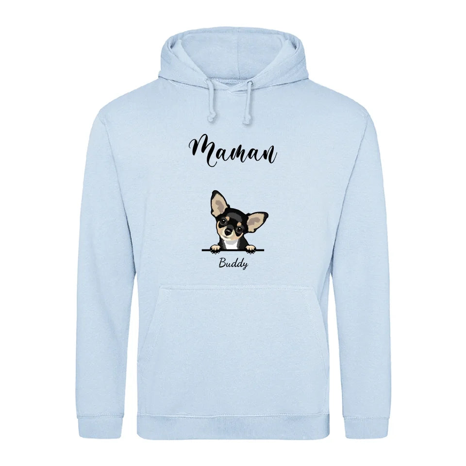 Animaux curieux - Sweat à capuche personnalisé