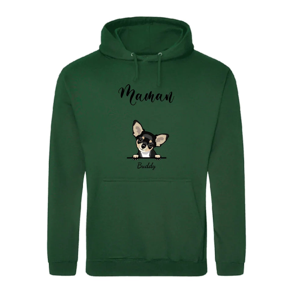 Animaux curieux - Sweat à capuche personnalisé