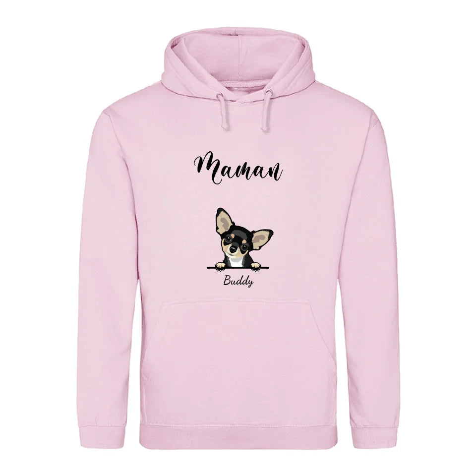 Animaux curieux - Sweat à capuche personnalisé