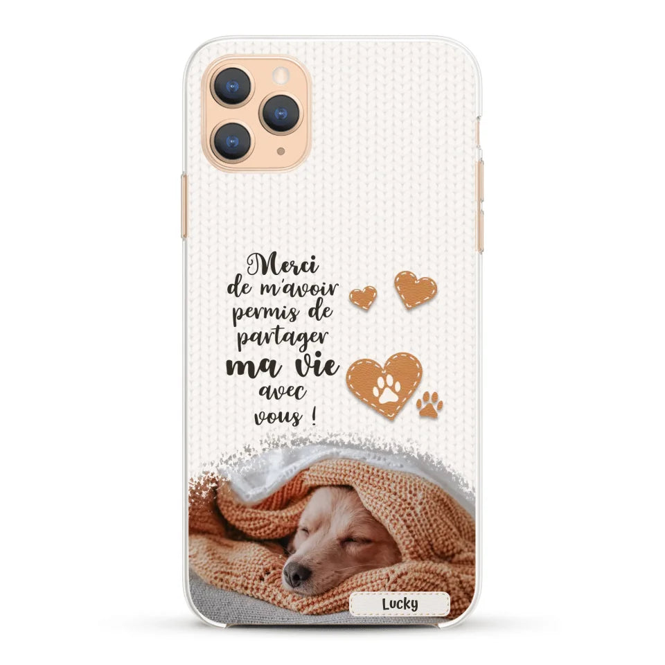 Merci - Coque de téléphone personnalisée