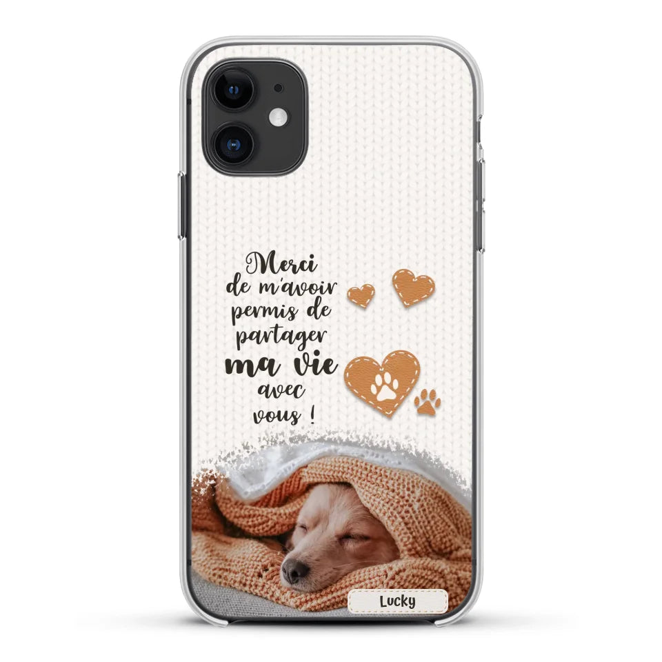 Merci - Coque de téléphone personnalisée