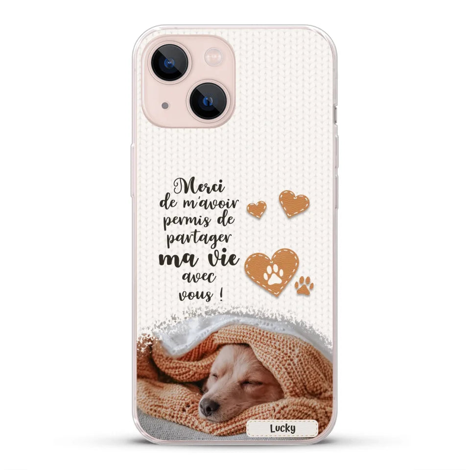 Merci - Coque de téléphone personnalisée