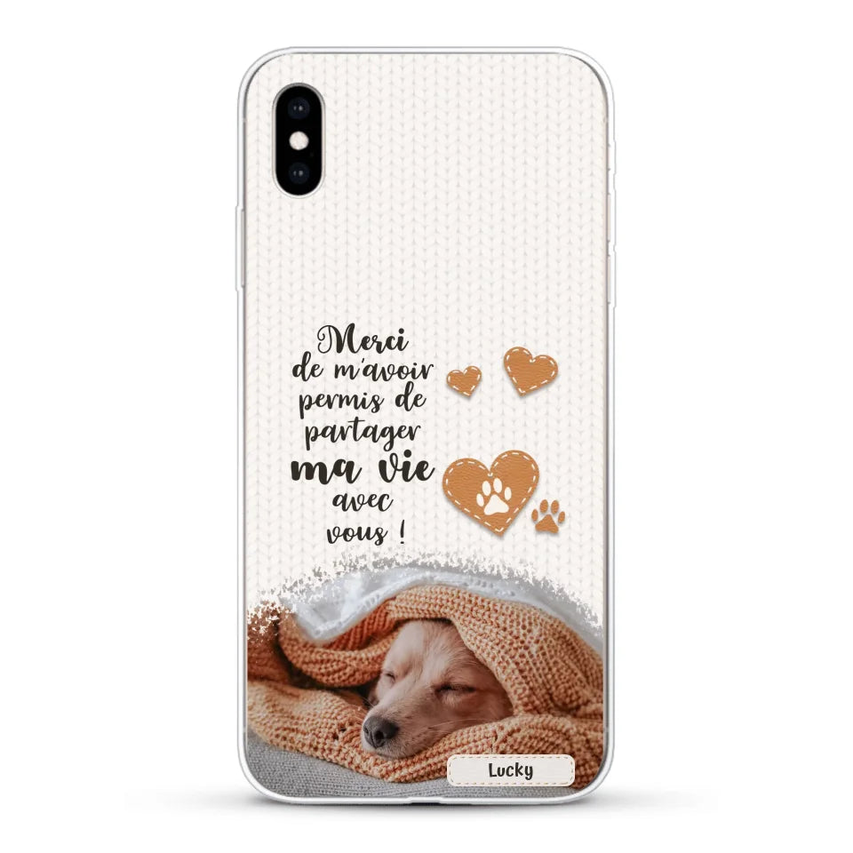 Merci - Coque de téléphone personnalisée