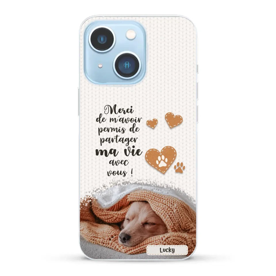 Merci - Coque de téléphone personnalisée