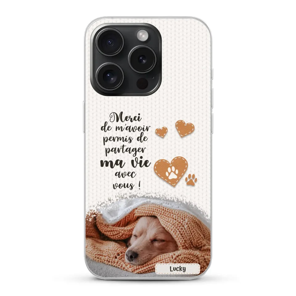 Merci - Coque de téléphone personnalisée