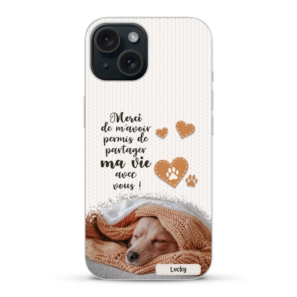 Merci - Coque de téléphone personnalisée