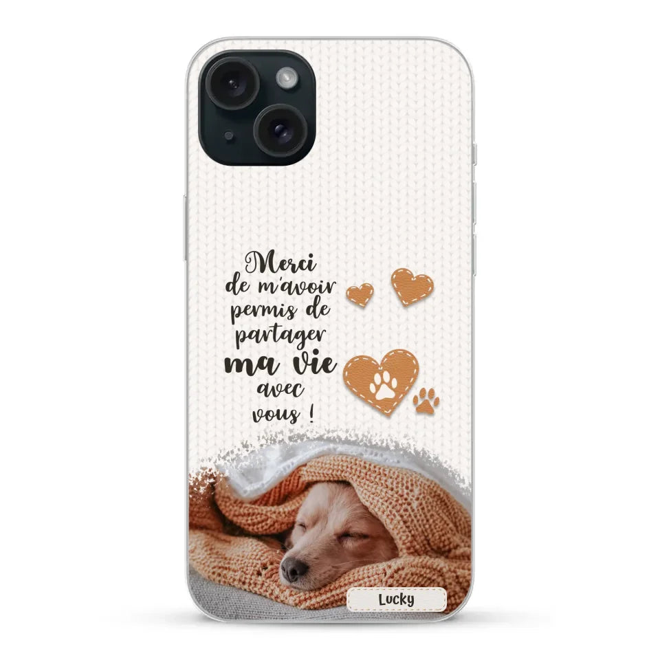 Merci - Coque de téléphone personnalisée