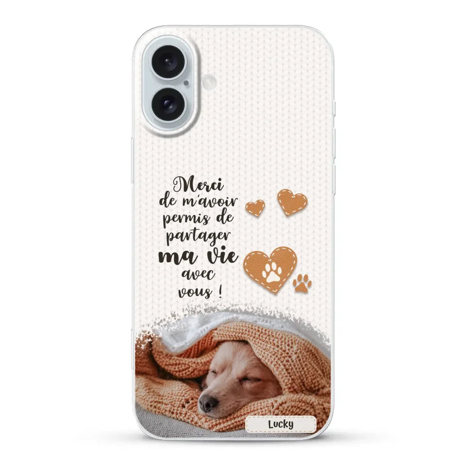 Merci - Coque de téléphone personnalisée