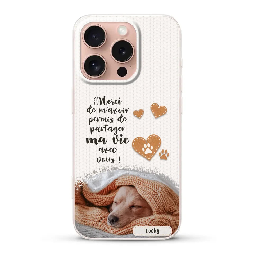 Merci - Coque de téléphone personnalisée