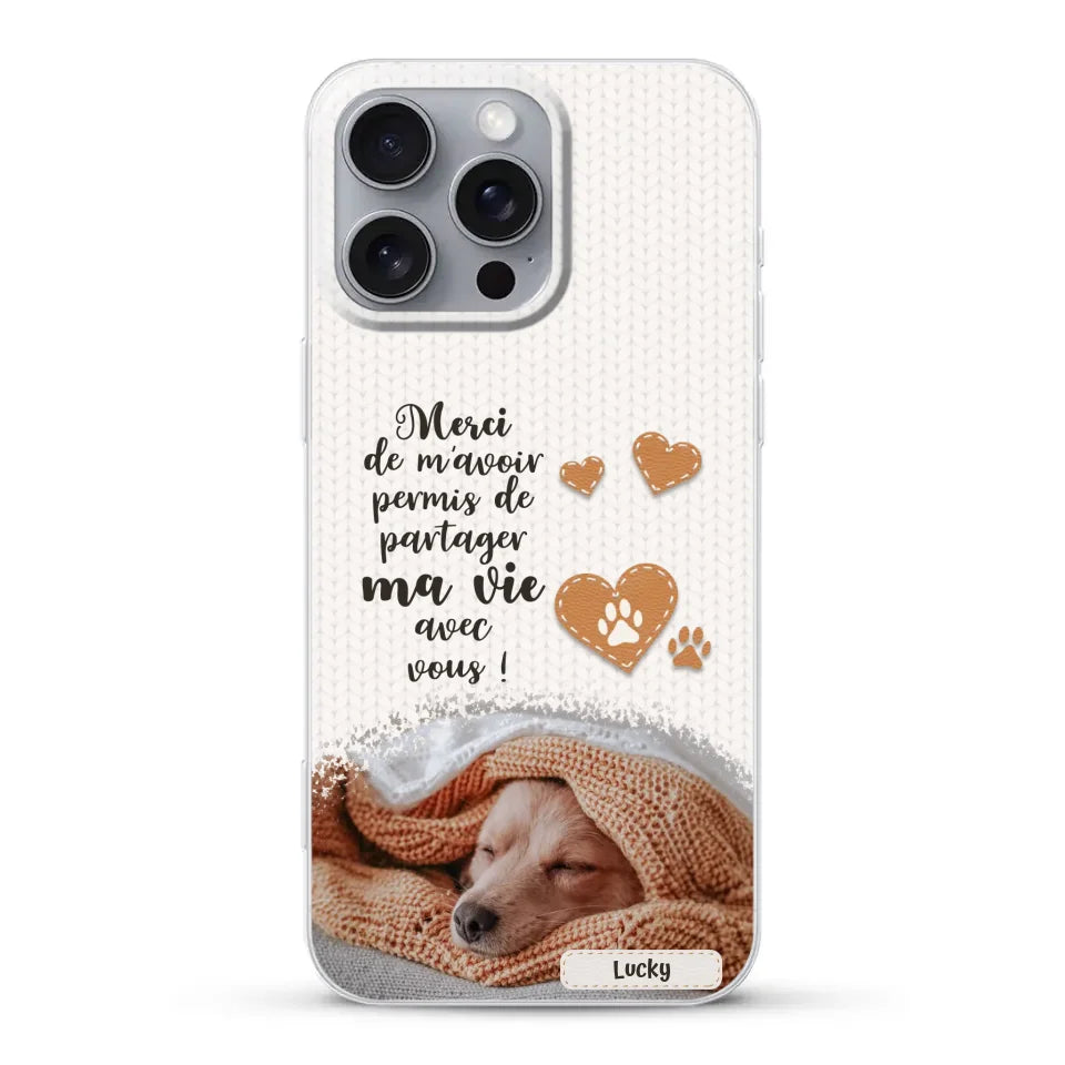 Merci - Coque de téléphone personnalisée