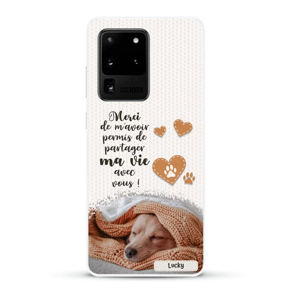 Merci - Coque de téléphone personnalisée