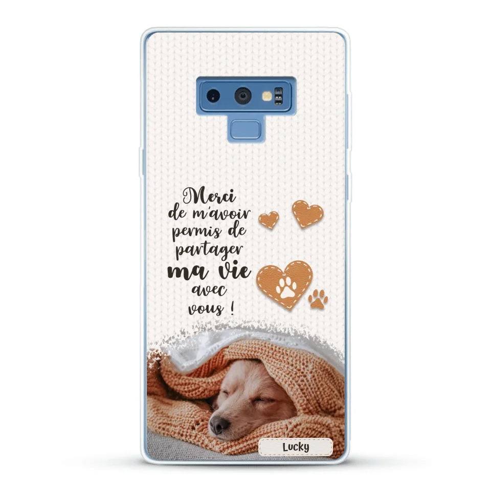 Merci - Coque de téléphone personnalisée