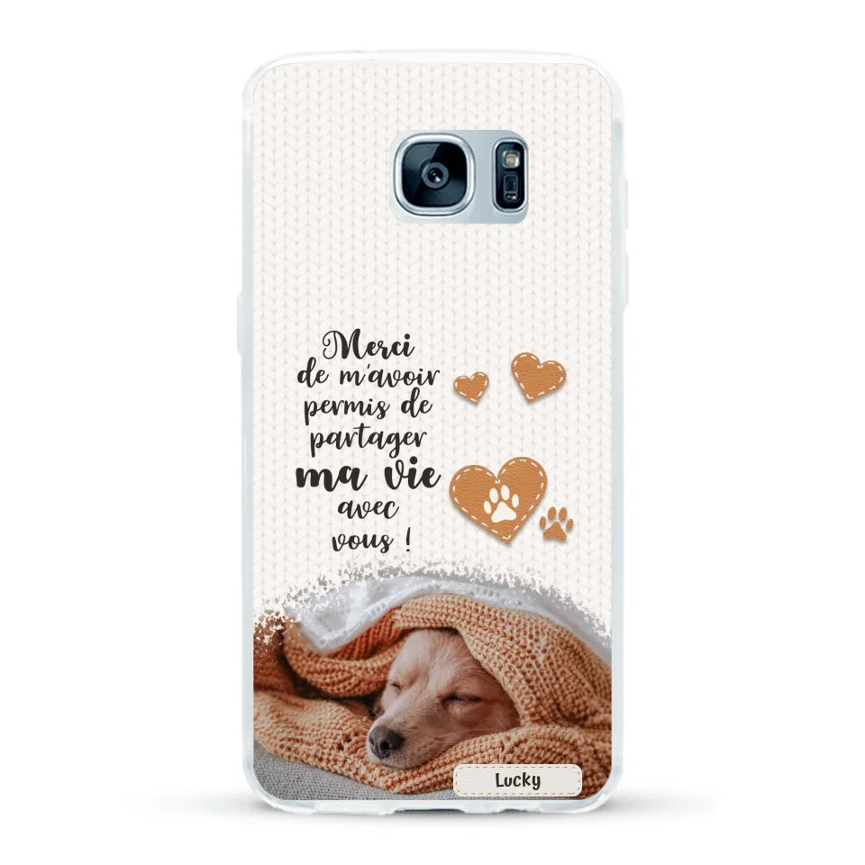 Merci - Coque de téléphone personnalisée