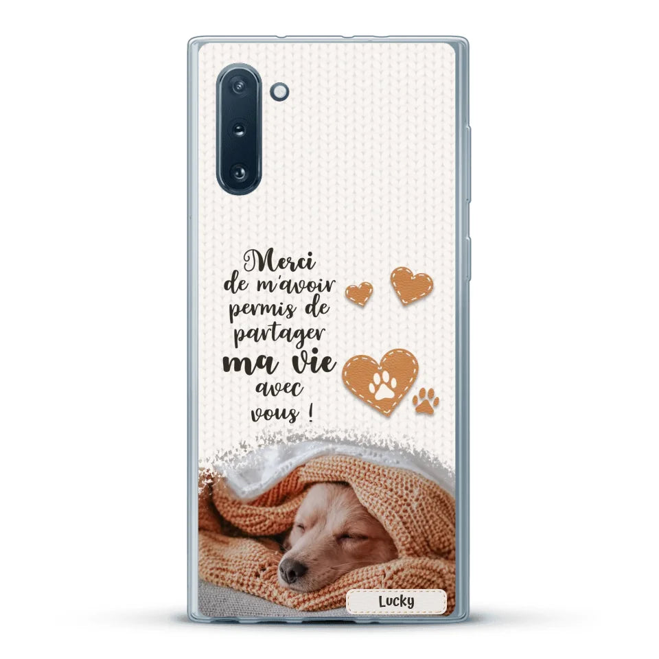 Merci - Coque de téléphone personnalisée