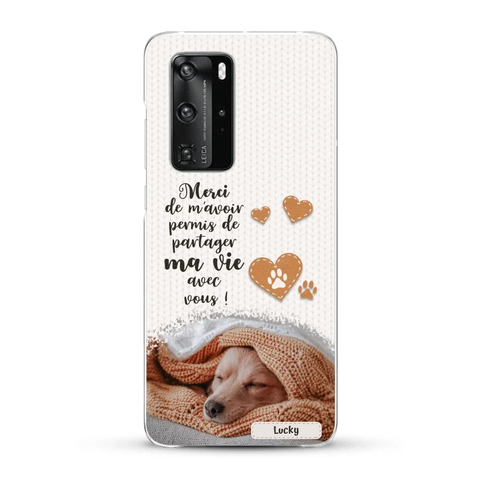 Merci - Coque de téléphone personnalisée