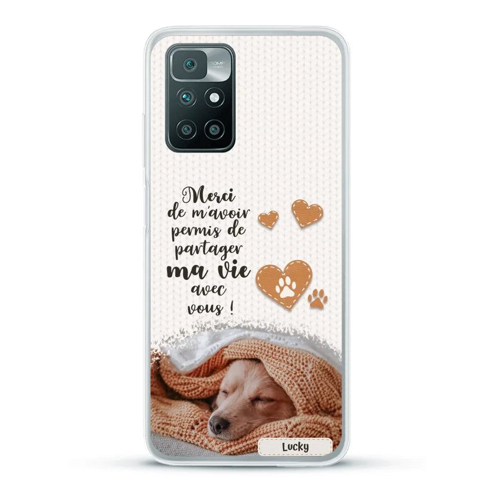 Merci - Coque de téléphone personnalisée