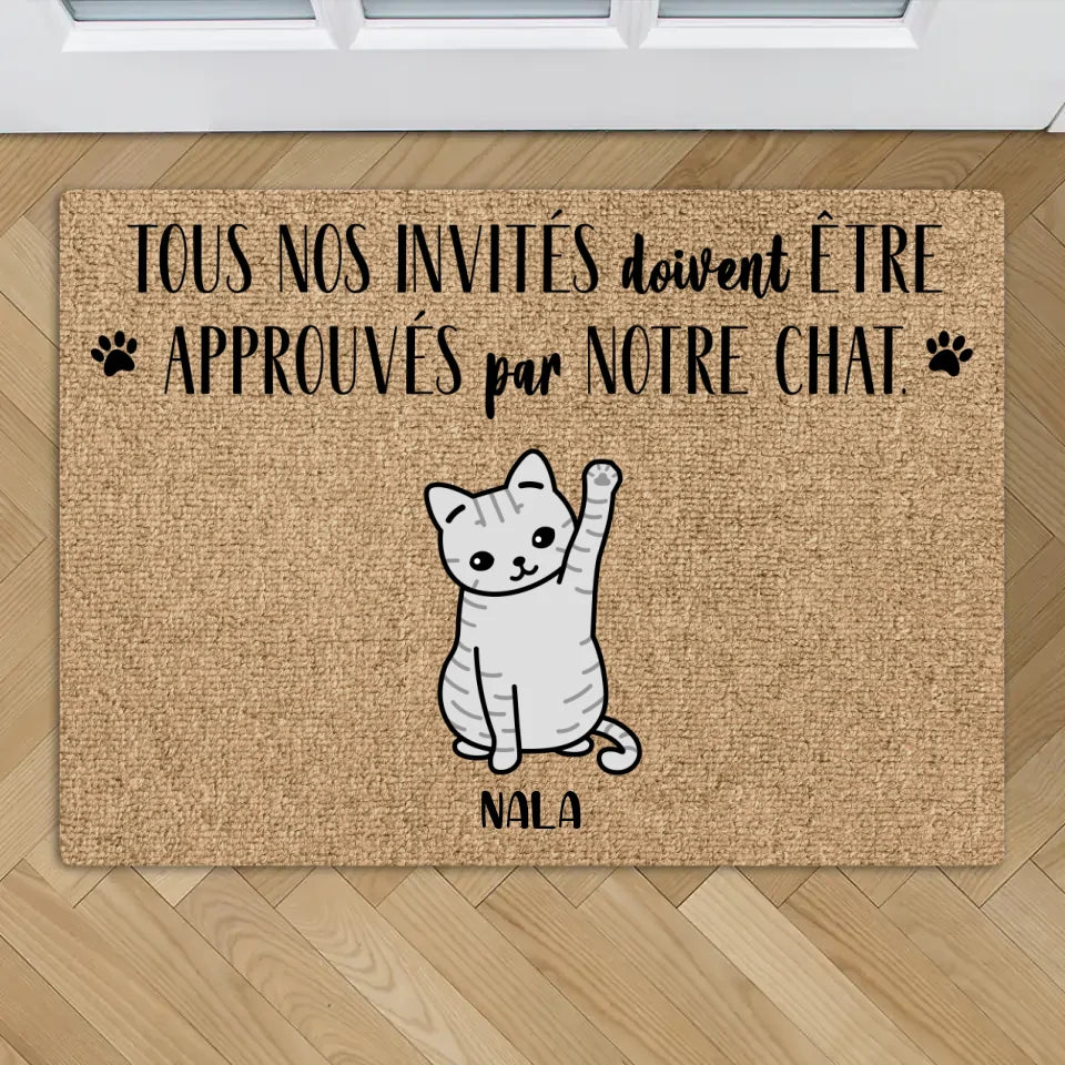 Chats style BD - Paillasson personnalisé